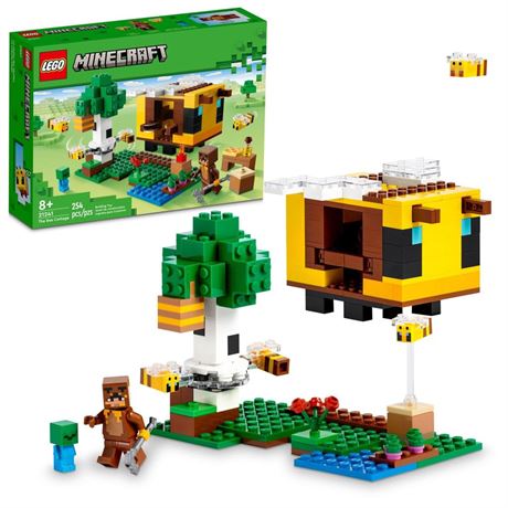 LEGO Minecraft The Bee Cottage Building Set - Construction Toy with Buildable