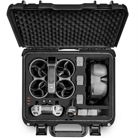 Lekufee Waterproof Hard Carrying Case for DJI Avata 2 Drone,Fly More Combo,