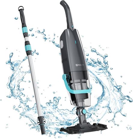 Cordless Handheld Pool Vacuum, Rechargeable Pool Cleaner with Powerful Suction