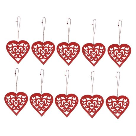 Wooden Love Pendants 20pcs Ornaments Perfect for Christmas Valentine's Day