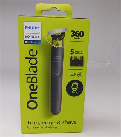 Philips Norelco OneBlade 360 Face Rechargeable Men's Electric Shaver and
