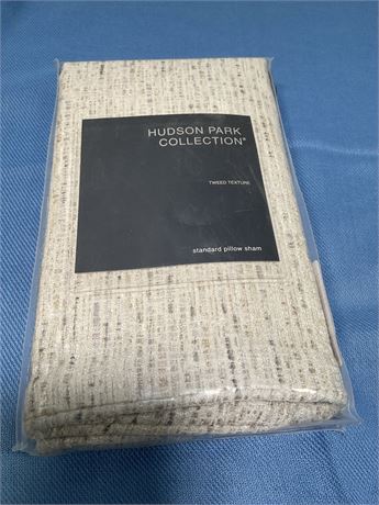 Hudson Park Collection Tweed Texture Standard pillow Sham cover - Exclusive