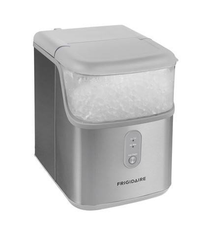 Frigidaire 33lb Countertop Nugget Ice Maker, Stainless Steel EFIC228