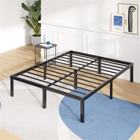 Avenco Queen Bed Frame - 14 Inch High Metal Platform Bed Frame Queen Size with