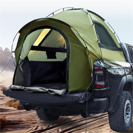 Truck Bed Tent, Waterproof PU3000mm Pickup Truck Tent for Camping Bed, 2-3