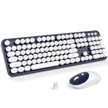 MOFII Wireless Keyboard and Mouse Combo, Computer Full Size 2.4G Plug and Play