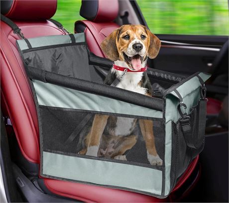 Dog Car Seat for Medium/Large Dogs, Pet Car Seat with Safety Belt and