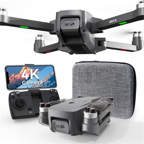 16P-D Brushless Motor Drone with 4K Camera for Adults 5G Wifi Adjustable Lens