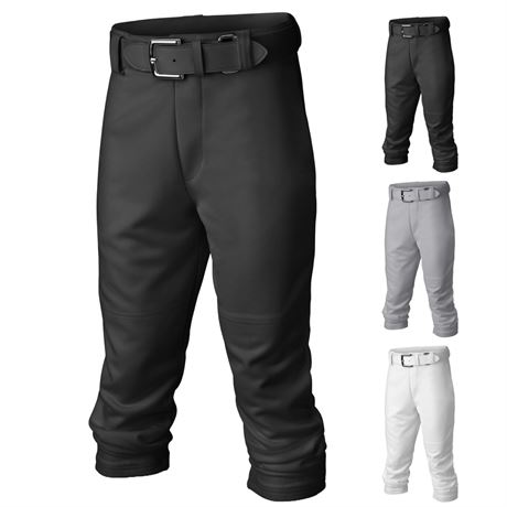 Easton Boy's PRO+ Baseball Pants | Youth Sizes | Full Length | Elastic Bottom |