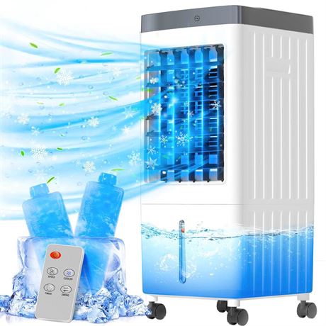 110V Portable Air Conditioners with 2 Gal Water Tank, 3 IN 1 Evaporative Air