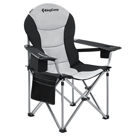 KingCamp Oversized Camping Folding Chair with Lumbar Support, Heavy Duty