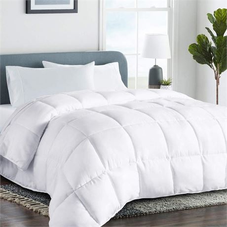 COHOME All Season Queen Size Cooling Comforter，Fluffy Down Alternative