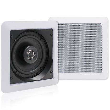 Herdio 5.25 Inch Passive Ceiling Speakers Pair, 160W 2-Way in Wall Speaker,