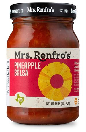 Mrs. Renfro's Gourmet Pineapple Salsa, Medium Heat, 16 oz Jar