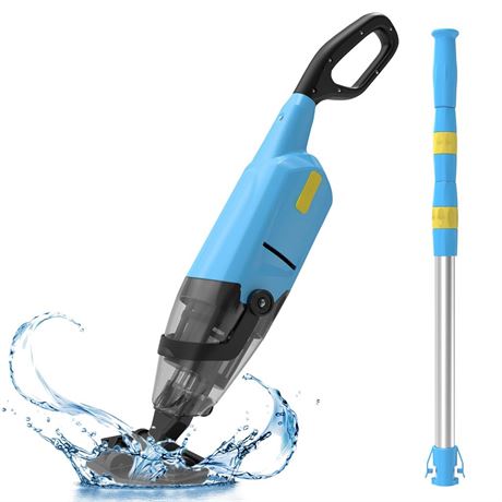 Efurden Cordless Pool Vacuum for Above Ground Pool, Handheld Rechargeable Pool