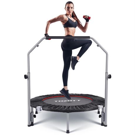 40"/48" Rebounder for Adults,Fitness Mini Rebounder with Adjustable Foam