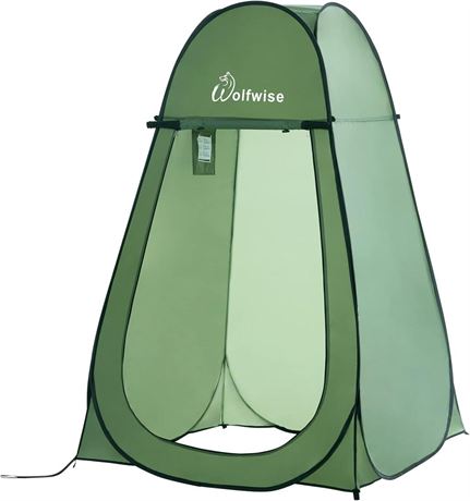 WolfWise Portable Pop Up Privacy Shower Tent Spacious Changing Room for Camping