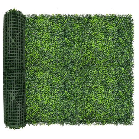 Artificial Ivy Privacy Fence Screen,128"x 48" (43 SQFT) UV-Anti Faux Boxwood