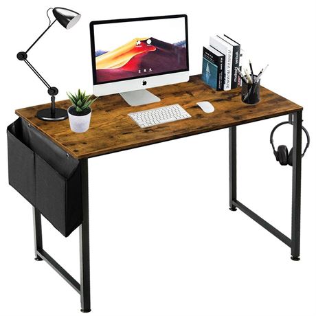 Lufeiya Small Computer Desk Study Table for Small Spaces Home Office 39 40 Inch