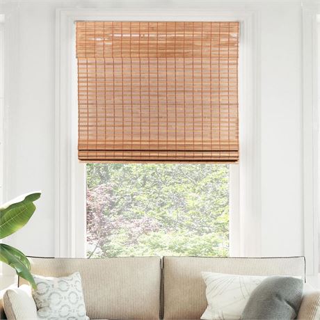 CHICOLOGY Bamboo Roman Shades - Customer Favorite Light Filtering Blinds for