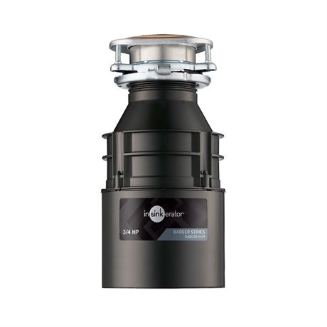 InSinkErator Garbage Disposal, Badger 5XP, 3/4 HP Continuous Feed