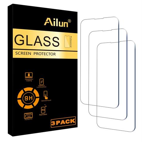 Ailun Glass Screen Protector for iPhone 14 / iPhone 14 Pro [6.1 Inch] Display 3