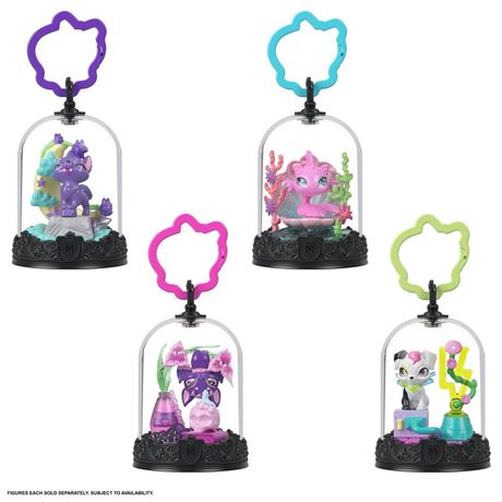 Monster High Pet Keychains, Animal Figures with Accessories and Buildable