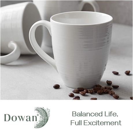 DOWAN Coffee Mugs, Coffee Mugs Set of 3, 17 Oz Ceramic Coffee Cups with Handle,