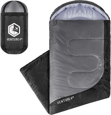 VENTURE 4TH Backpacking Sleeping Bag – XXL, Double and Single Sizes -