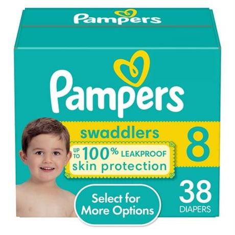 Pampers Swaddlers, Size 8, Diapers, 38 Ct | CVS