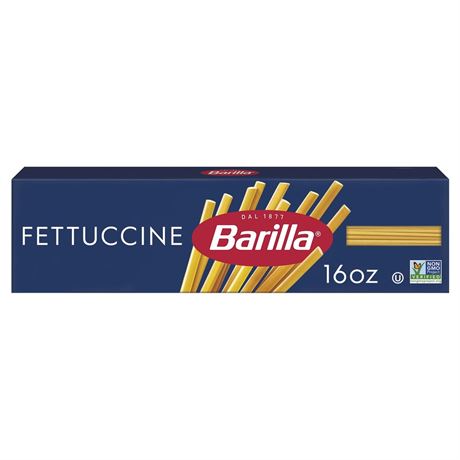 Barilla Classic Non-GMO, Kosher Certified Fettuccine Pasta, 16 oz (2PACK)