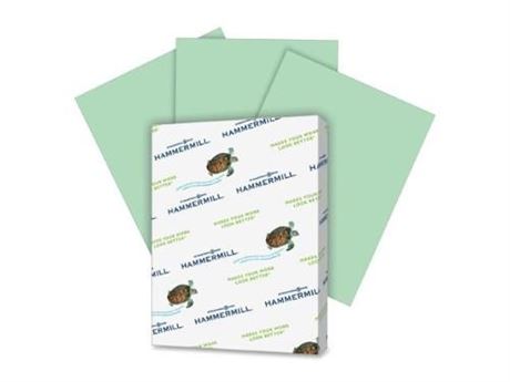 Hammermill Recycled Colored Paper, 8-1/2 X 11, Green, 500 Sheets, HAM103366 |