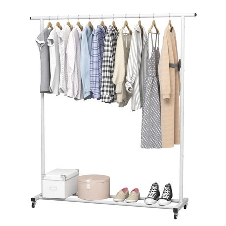 OFFSITE Buzowruil Clothing Rack Clothes Rack Standard Rod Simple Rolling Metal