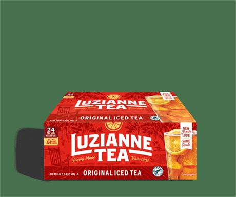 Luzianne Black Iced Gallon Tea Bags, 24 Count