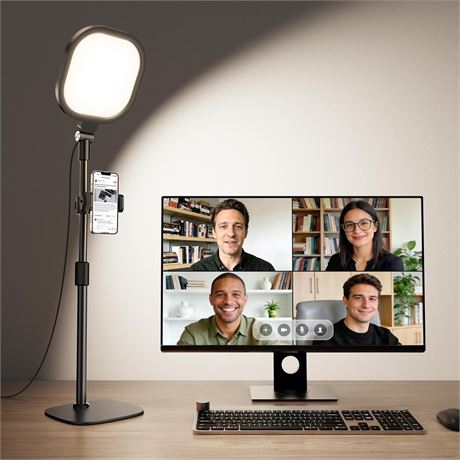 Zoom Lighting for Computer, Adjustable Desk Lighting for Video Calls, 30 Light