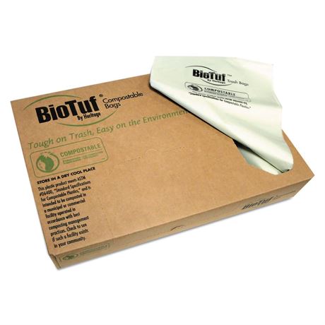 Heritage® Biotuf Can Liners  64 Gal  47  X 60   Green  125 Liners