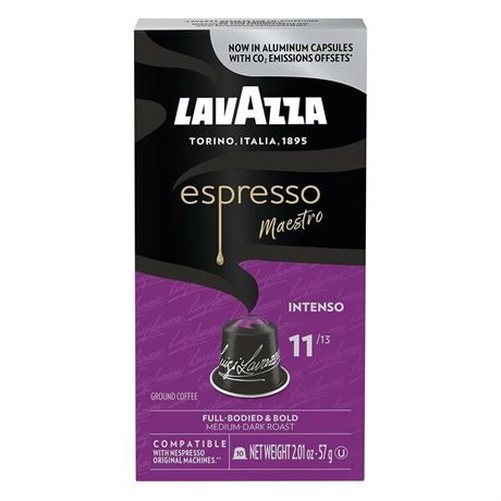 Lavazza Ground Medium-Dark Roast Intenso Espresso Maestro Coffee 20 capsules 2