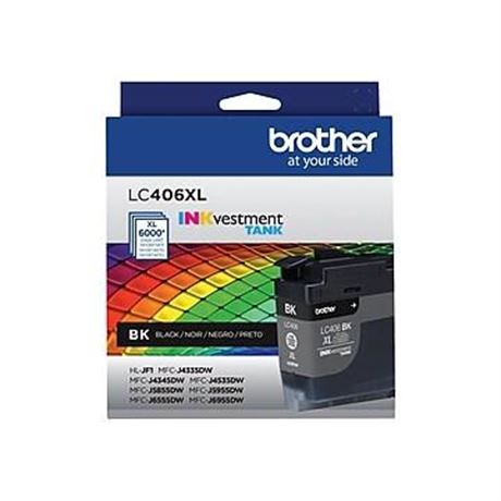 LC406XLBKS INKvestment High-Yield Ink 6.000 Page-Yield Black