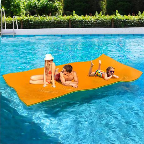 Lily Pad Floating Mat, Floating Mat for Lake, 3-Layer Tear-Resistant XPE Foam