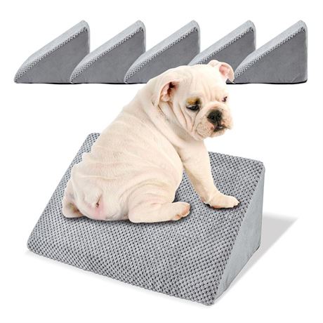 6 Pack Dog Stairs for Small Dogs, Grey Modular Pet Stairs for Any Staircase,