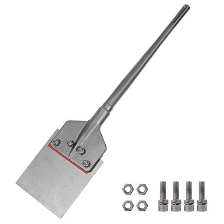 SDS-Max Shank 6 Inch Floor Scraper Chisel Bit - 6" Wide Blade Scraper 25" Long