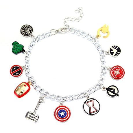 Super Heroes Charm Bracelet Gifts Fantastic Fans' Collectible Jewelry