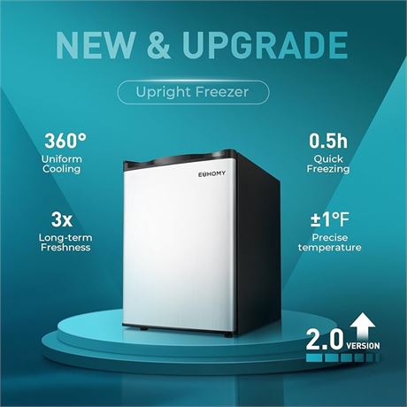 Euhomy upright freezer sku: uf001-11 si - USEH MODEL: UF001-11