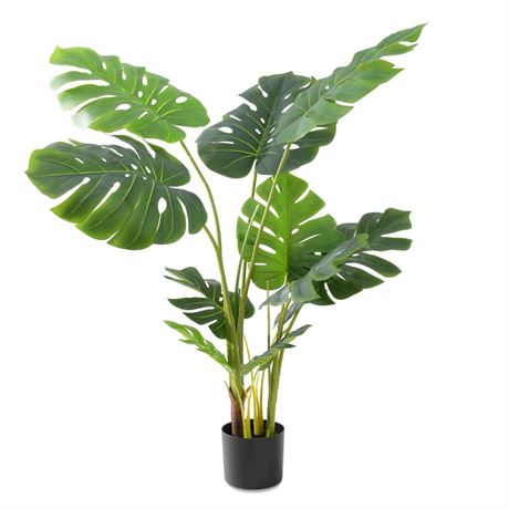 Artificial Tree-Faux Plants Indoor Outdoor- Keloteven 4FT Artificial Monstera