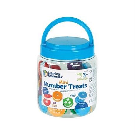 Learning Resources Mini Number Treats  40 Pieces  Ages 3+  Cookies Toys