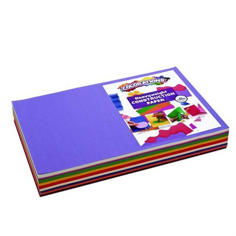 Construction Paper Pack, 12 inches x 18 inches, 50 sheets, heavyweight