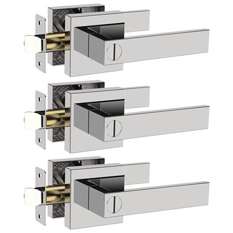 Privacy Door Lever, Heavy Duty Interior Door Handles for Bathroom & Bedroom