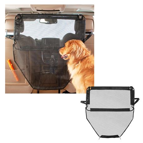 High Road Back Seat Barrier for Dogs - Dog Car Barrier Behind Front Seat -