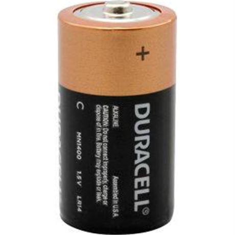 (2 pk) Duracell Coppertop C Alkaline Batteries, 12/Pack (MN1400)