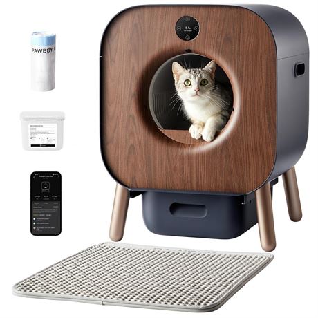 Self Cleaning Litter Box, Automatic Cat Litter Box Self Cleaning for Multi